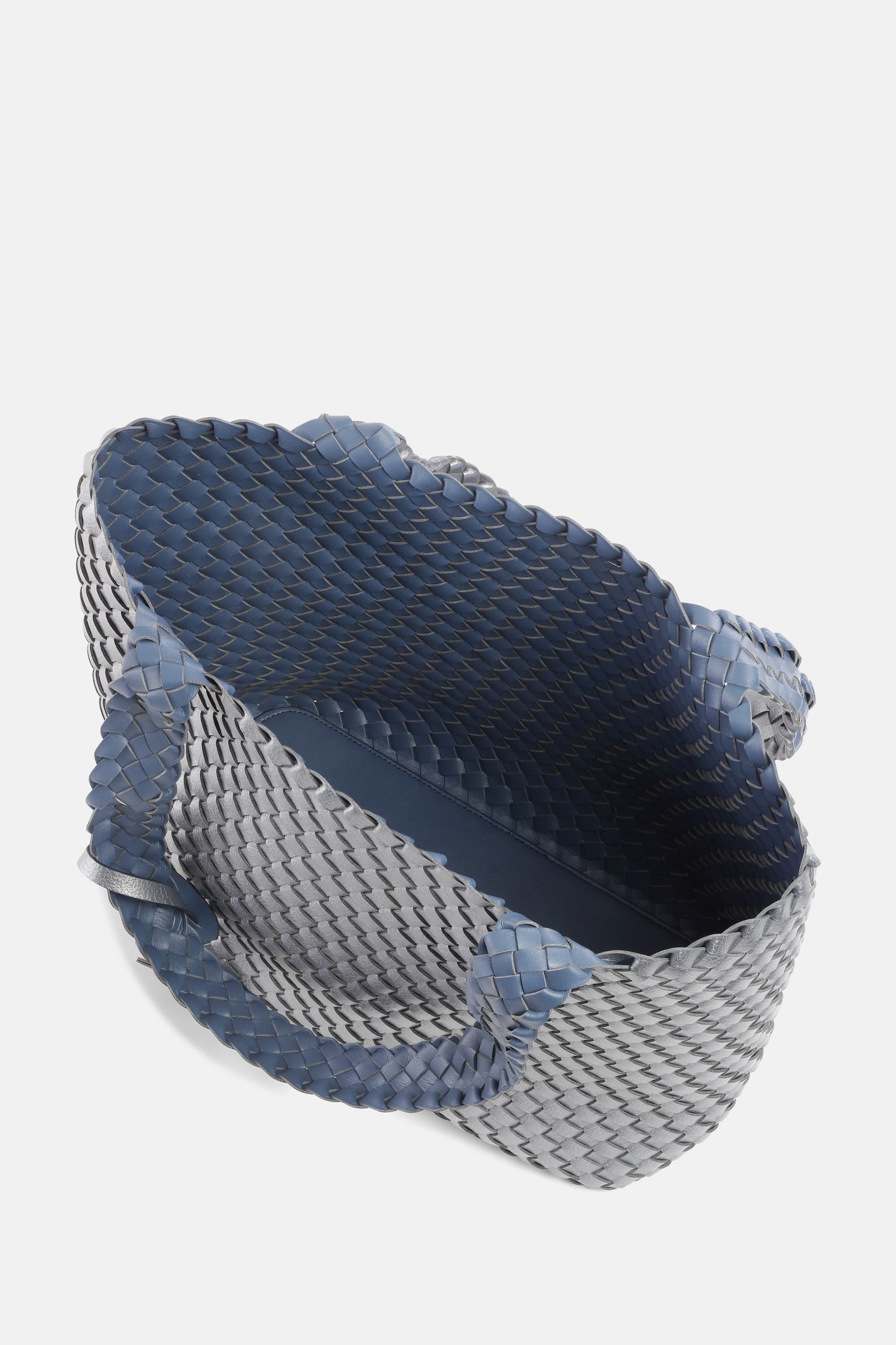 Tote Bag Flettet - Orion Blue Antique Silver